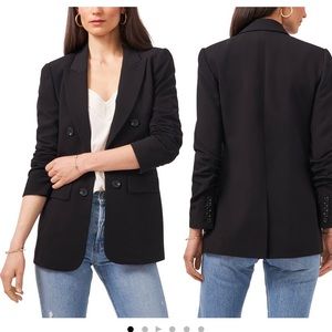1 STATE Faux double breasted blazer